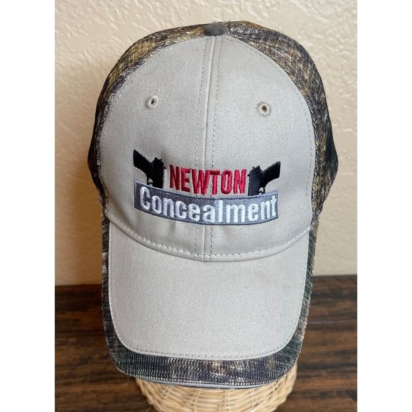 Newton Concealment Camouflage Snapback Hat Concealed Handgun Mesh Adjustable Cap - Picture 2 of 8